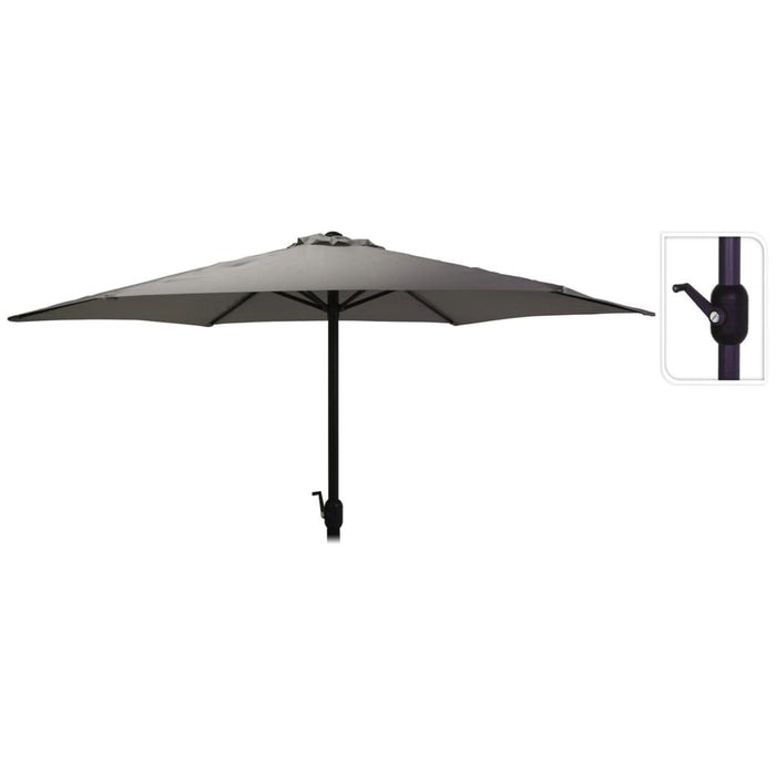 Umbrelă de soare ProGarden "Monica" 270 cm Gri închis - WALTI WALTI