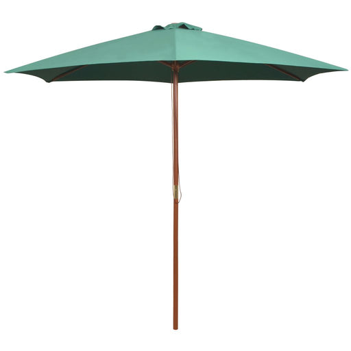 Umbrelă de soare 270x270 cm Stâlp din lemn Verde - WALTI WALTI