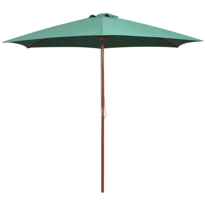 Umbrelă de soare 270x270 cm Stâlp din lemn Verde - WALTI WALTI