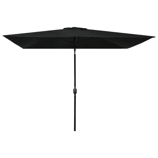 Umbrelă de Soare de Exterior cu Stâlp Metalic 300x200 cm Negru - WALTI WALTI