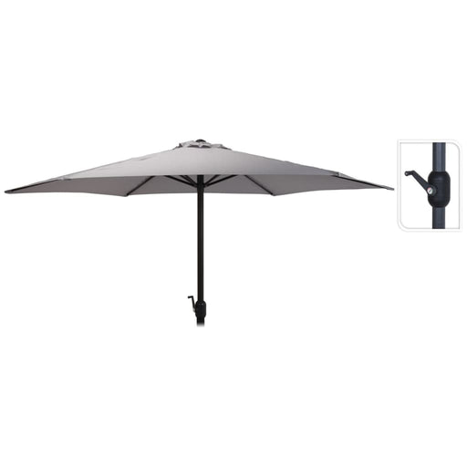 Umbrelă de soare ProGarden "Monica" 270 cm Gri deschis - WALTI WALTI