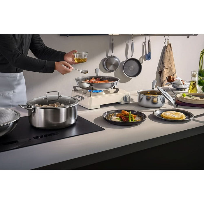 Tigaie AMERCOOK Aristo AC0107901.28, 28cm, otel inoxidabil, argintiu WALTI