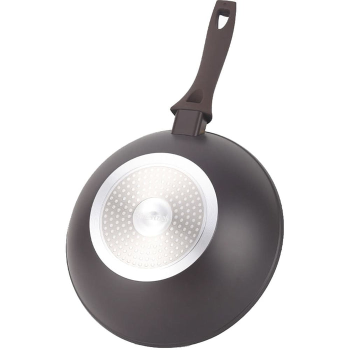 Tigaie Wok AMERCOOK Avocado AC0108403.28, 28 cm, aluminiu forjat, negru-verde WALTI