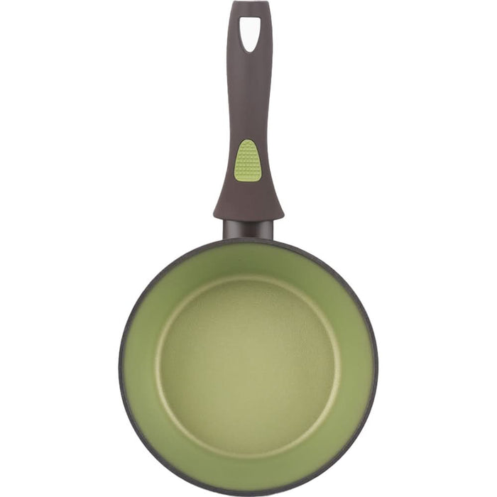 Cratita cu capac pentru sos AMERCOOK Avocado AC0108404.18, 1.5l, 18 cm, aluminiu forjat, negru-verde WALTI