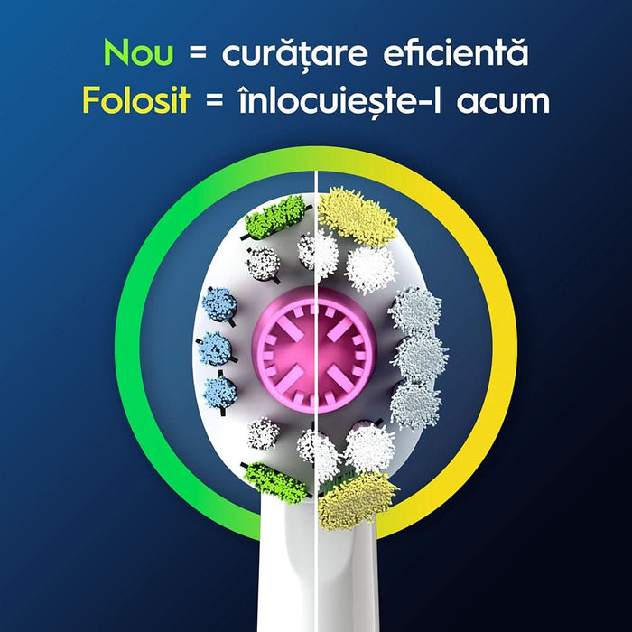 Rezerve periuta de dinti electrica ORAL-B Pro 3D White, 4buc WALTI