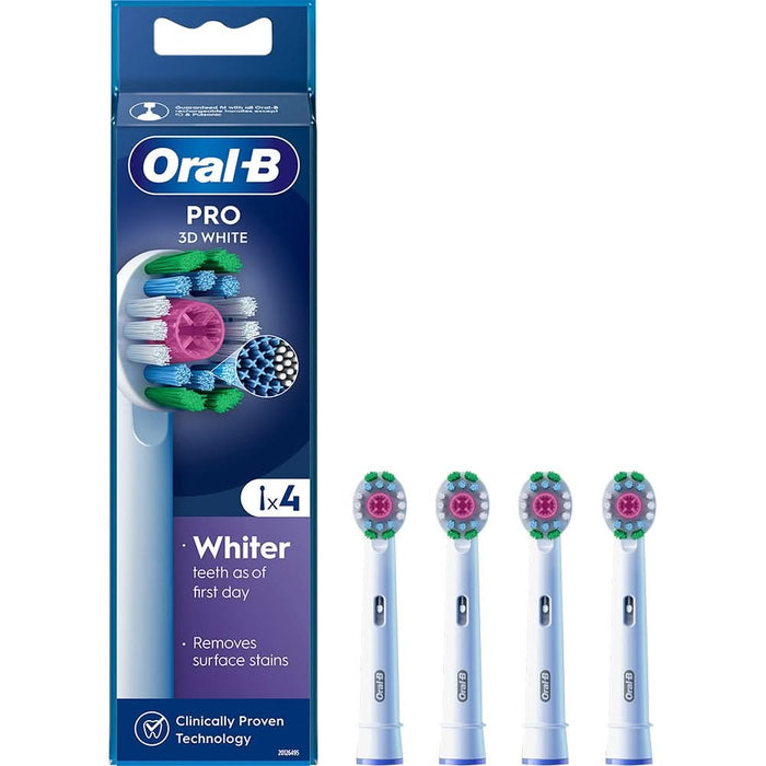 Rezerve periuta de dinti electrica ORAL-B Pro 3D White, 4buc WALTI