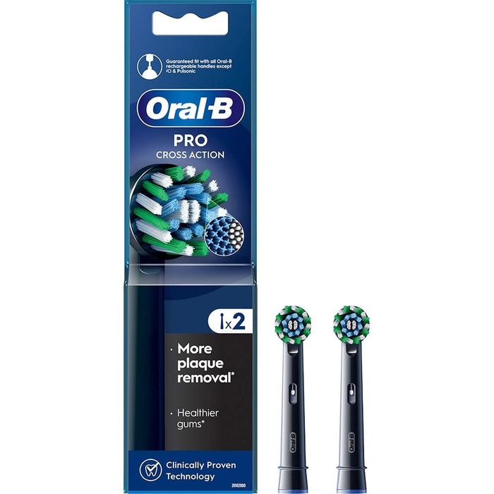 Rezerve periuta de dinti electrica ORAL-B Pro Cross Action Negru, 2buc WALTI