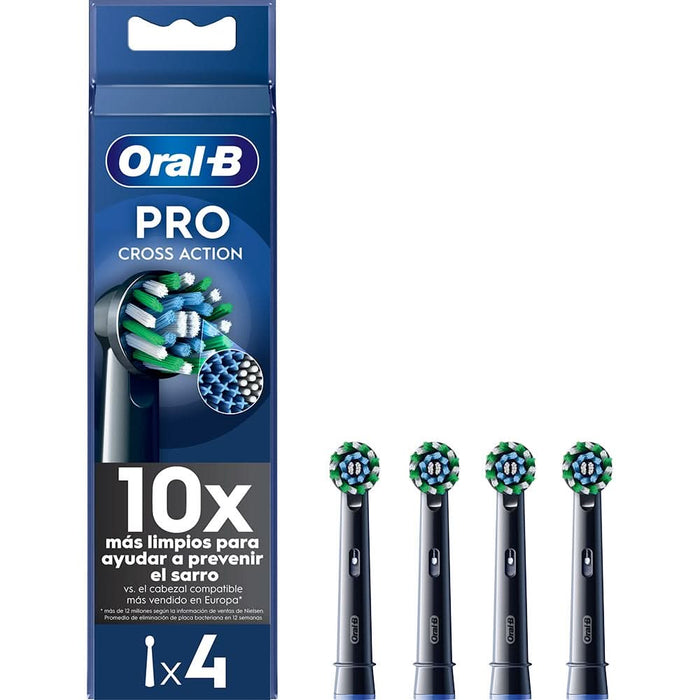 Rezerve periuta de dinti electrica ORAL-B Pro Cross Action Negru, 4buc WALTI