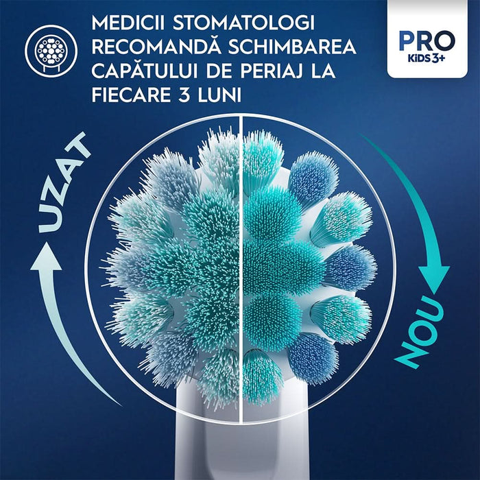 Rezerve periuta de dinti electrica pentru copii ORAL-B Pro Kids Spiderman, 4buc WALTI