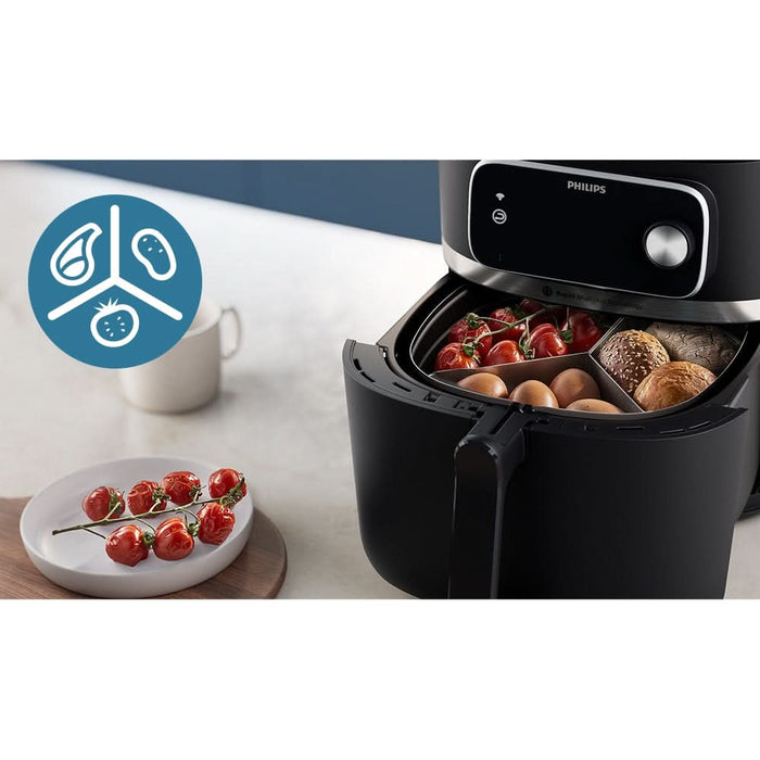 Accesoriu friteuza PHILIPS HD9916/00, argintiu-albastru WALTI