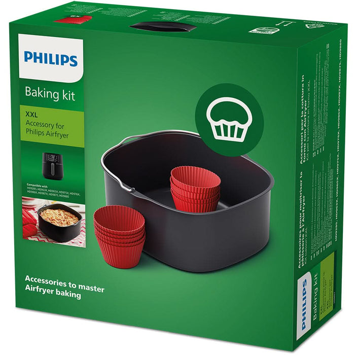 Set accesorii airfryer PHILIPS XXL HD9957/00, negru-rosu WALTI