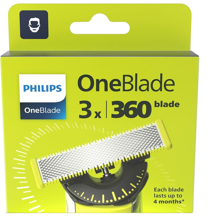 Rezerva aparat de ras PHILIPS Oneblade 360 QP430/50, 3 bucati WALTI