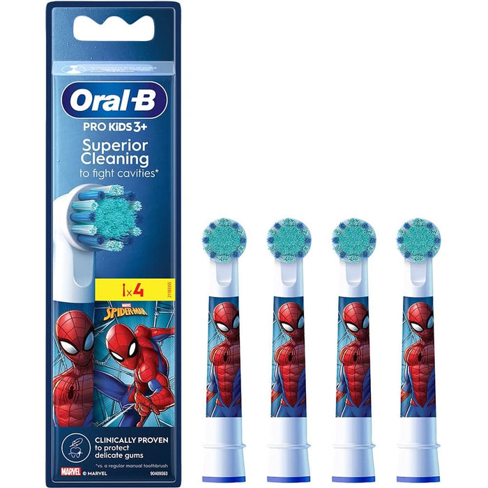 Rezerve periuta de dinti electrica pentru copii ORAL-B Pro Kids Spiderman, 4buc WALTI
