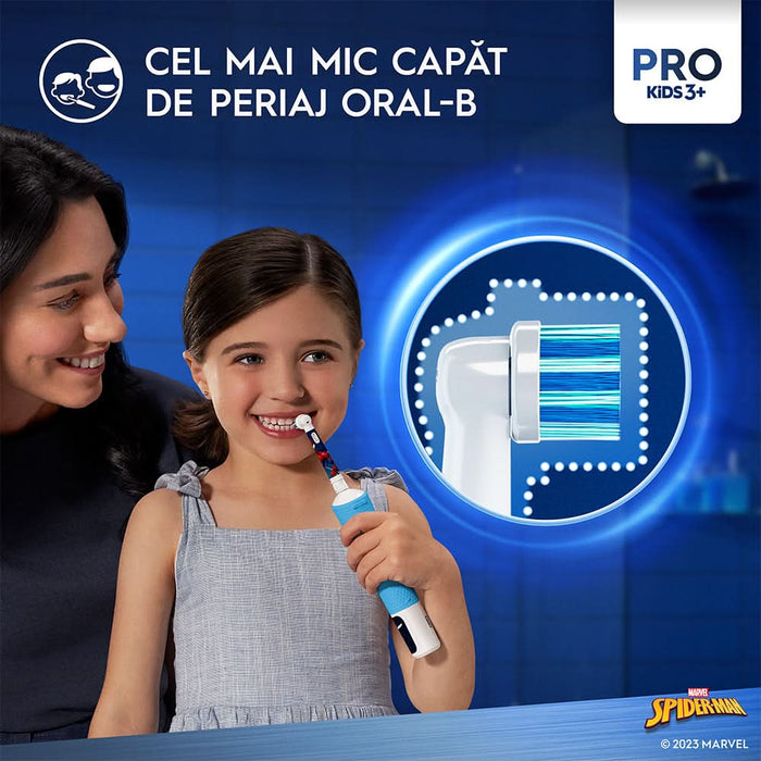 Rezerve periuta de dinti electrica pentru copii ORAL-B Pro Kids Spiderman, 4buc WALTI