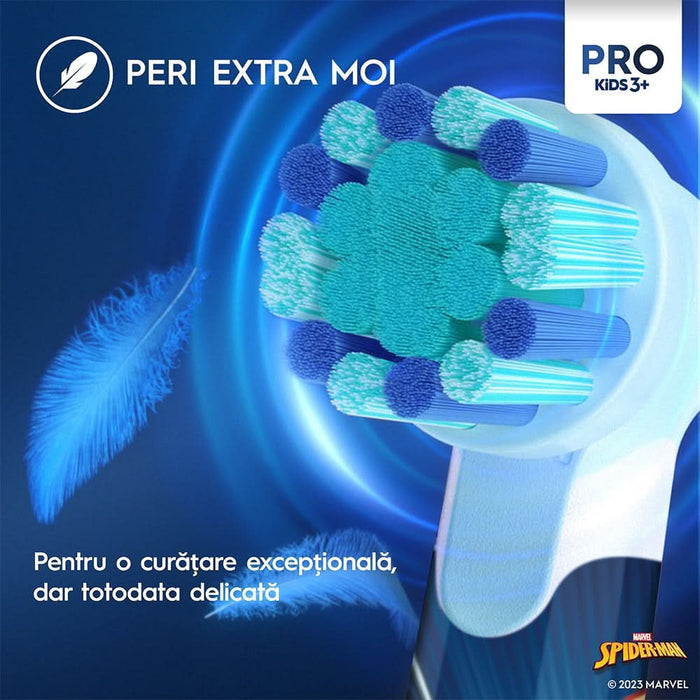 Rezerve periuta de dinti electrica pentru copii ORAL-B Pro Kids Spiderman, 4buc WALTI