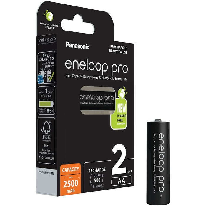 Acumulatori Ni-MH ENELOOP Pro BK-3HCDE/2BE LR6/AA, 1.2V, 2 bucati WALTI