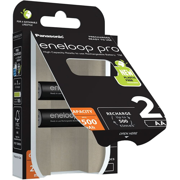 Acumulatori Ni-MH ENELOOP Pro BK-3HCDE/2BE LR6/AA, 1.2V, 2 bucati WALTI