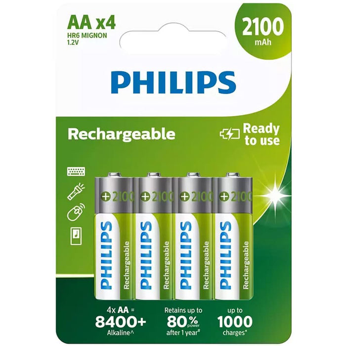 Acumulatori PHILIPS R6B4A210/10, AA, 2100 mAh, 4 bucati WALTI