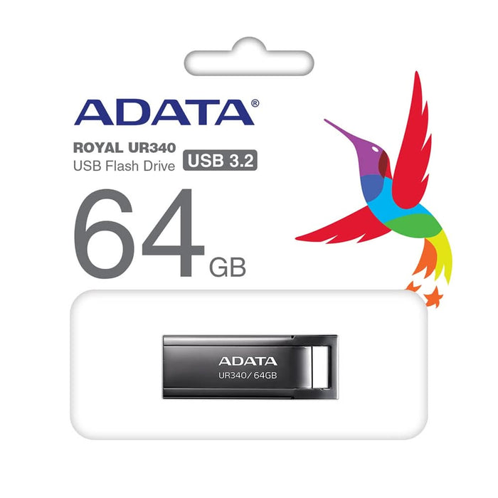Memorie USB ADATA  Royal UR340, 64GB, USB 3.2, negru WALTI