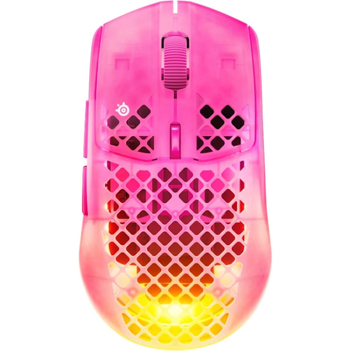 Mouse Gaming Wireless STEELSERIES Aerox 3 Gen 2, 26000 dpi, Magenta Haze WALTI