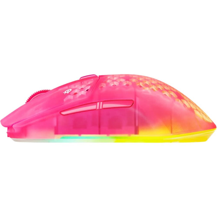 Mouse Gaming Wireless STEELSERIES Aerox 3 Gen 2, 26000 dpi, Magenta Haze WALTI