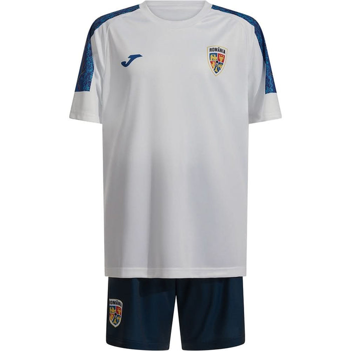 Set fotbal antrenament pentru copii JOMA Echipa Nationala de Fotbal a Romaniei 2025, marimea 6XS, alb-bleumarin WALTI
