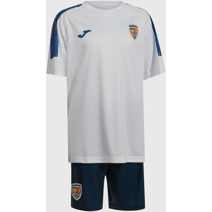Set fotbal antrenament pentru copii JOMA Echipa Nationala de Fotbal a Romaniei 2025, marimea 6XS, alb-bleumarin WALTI