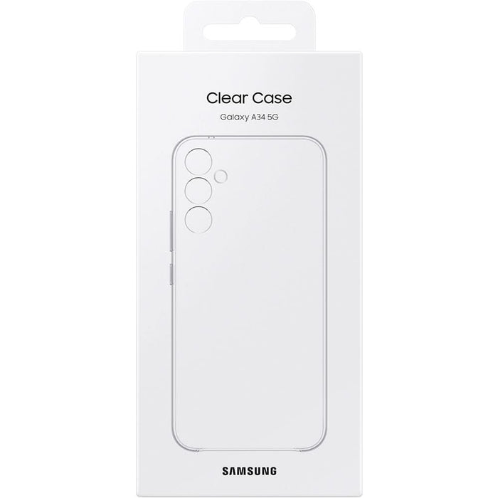 Husa telefon SAMSUNG Clear Case pentru Galaxy A34, EF-QA346CTEGWW, transparent WALTI