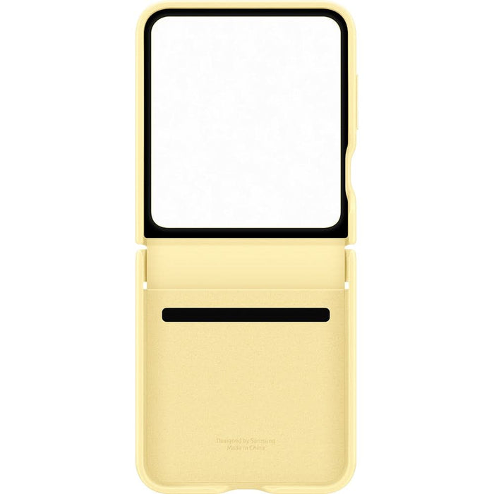 Husa telefon SAMSUNG Flap Eco-Leather Case pentru Galaxy Z Flip6, EF-VF741PYEGWW, Galben - WALTI WALTI
