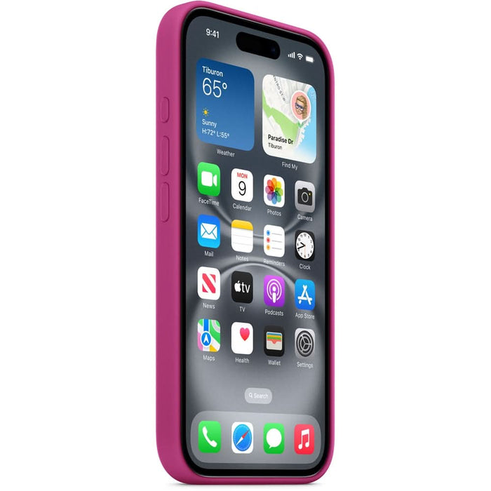 Husa telefon APPLE iPhone 16 Silicone Case cu MagSafe - Fuchsia, MYY53ZM/A WALTI