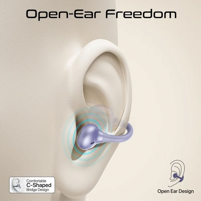 Casti PROMATE AirClip-Pro, True wireless, Bluetooth, Open-ear, Microfon, violet WALTI