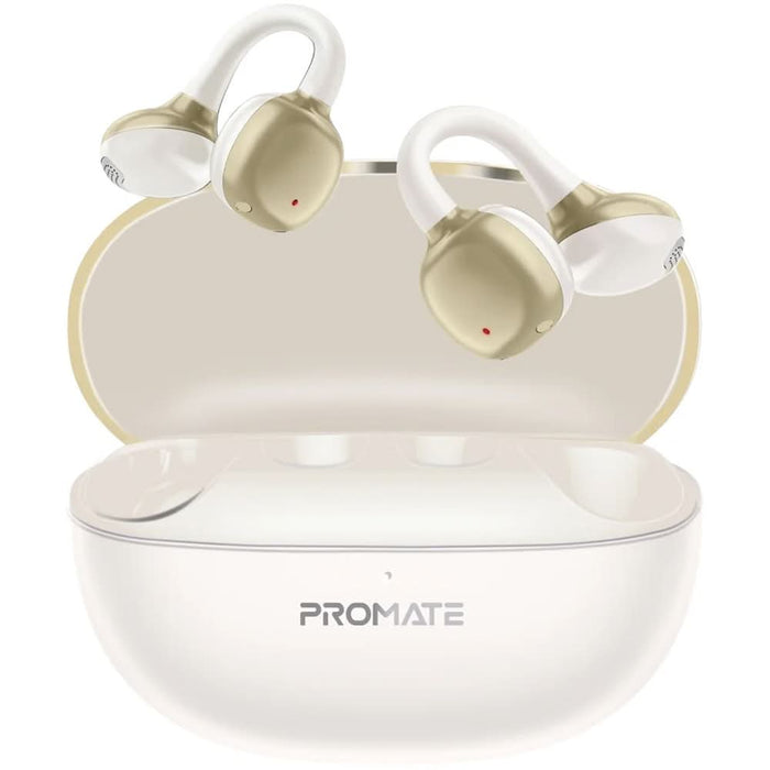 Casti PROMATE AirClip-Pro, True wireless, Bluetooth, Open-ear, Microfon, alb WALTI