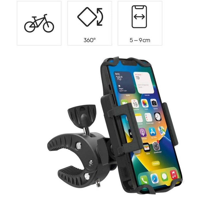 Suport telefon pentru bicicleta HAMA 201514, negru WALTI