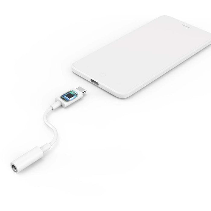 Adaptor audio HAMA 201524, USB-C - Jack 3.5mm, alb WALTI