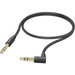 Cablu audio HAMA 201528, Jack 3.5mm - Jack 3.5mm, 0.5m, negru - WALTI WALTI