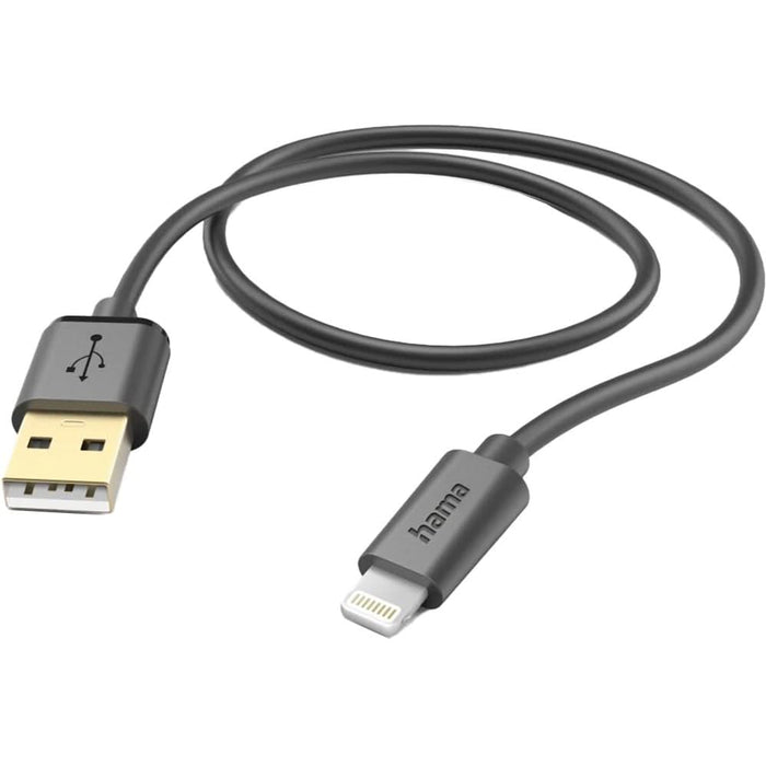 Cablu date HAMA 201580, USB-A - Lightning, 1.5 m, negru WALTI