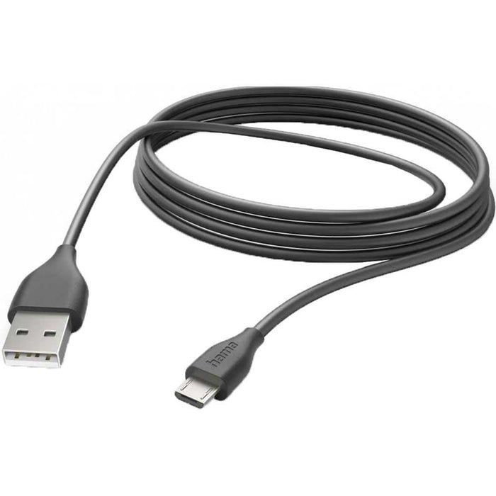 Cablu date HAMA 201588, USB-A - MicroUSB, 3m, negru WALTI