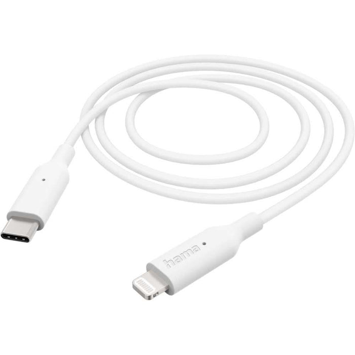 Cablu date HAMA 201598, USB-C - Lightning, 1m, alb WALTI
