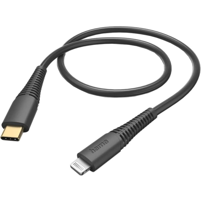 Cablu date HAMA 201602, USB-C - Lightning, 1.5 m, negru WALTI