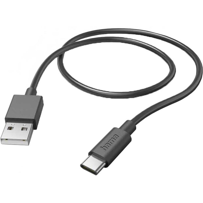 Incarcator auto HAMA 201615, 1x USB-A, Quick Charge 3.0 19.5W, cablu USB-C, negru WALTI