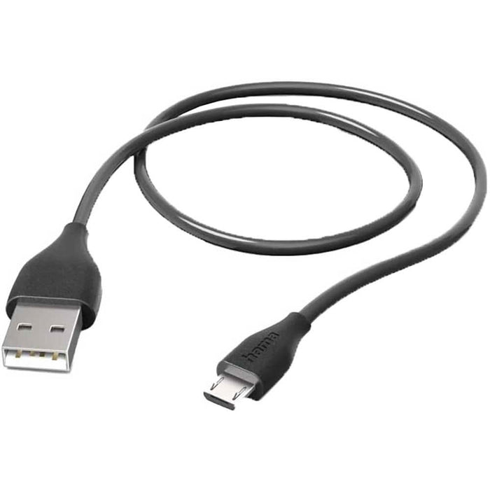 Incarcator retea HAMA 201621, 1xUSB-A, 19.5W, Quick Charge 3.0, cablu microUSB, negru WALTI