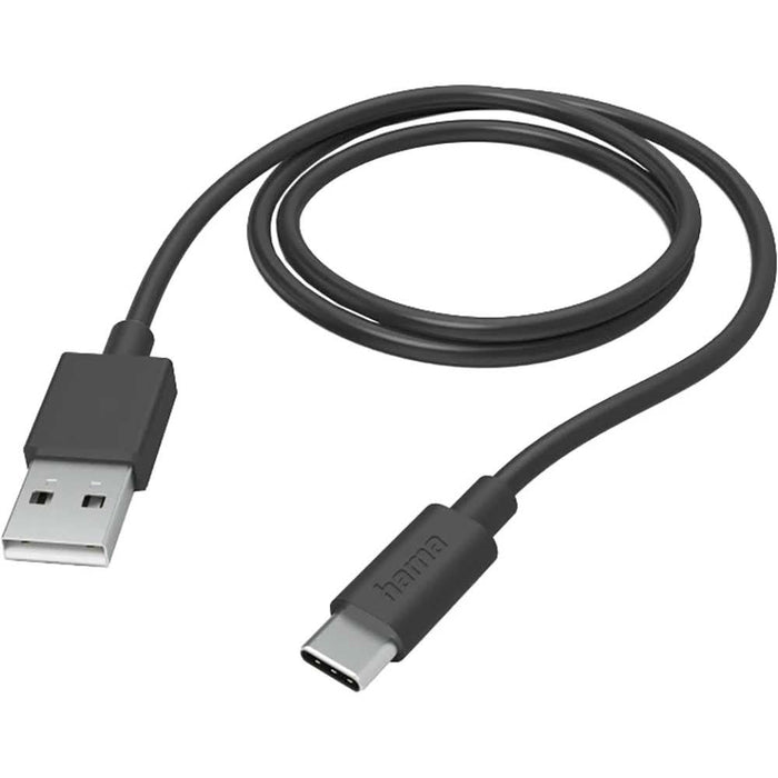 Incarcator retea HAMA 201625, 1xUSB-A, Quick Charge 3.0, 19,5W, Cablu USB-A - USB-C, negru WALTI