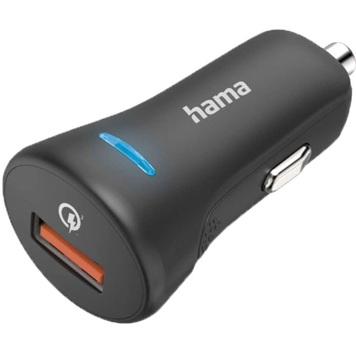 Incarcator auto HAMA 201633, USB-A, Qualcomm Quick Charge 3.0, negru WALTI
