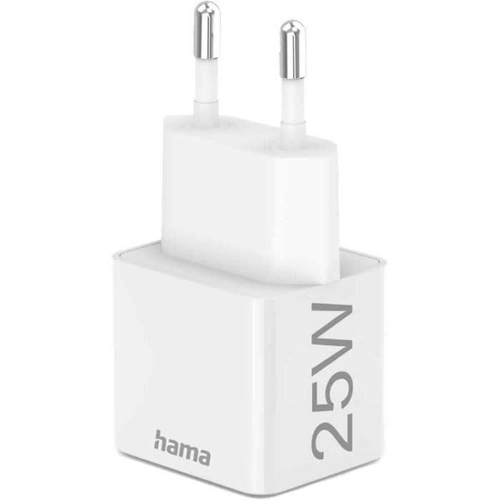 Incarcator retea HAMA 201652, 1x USB-C, 25W Power Delivery (PD), Quick Charge 3.0, alb - WALTI WALTI