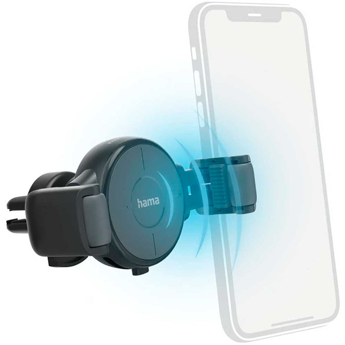 Suport auto cu incarcare wireless HAMA FC10 Flex-Set 201677, ventilatie, Fast Charge, 10W, gri WALTI