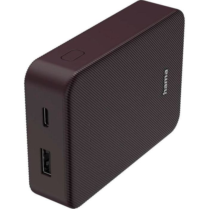 Baterie externa HAMA Colour 10 201712, 10000mAh, 1xUSB-C, 1xUSB-A, mov WALTI