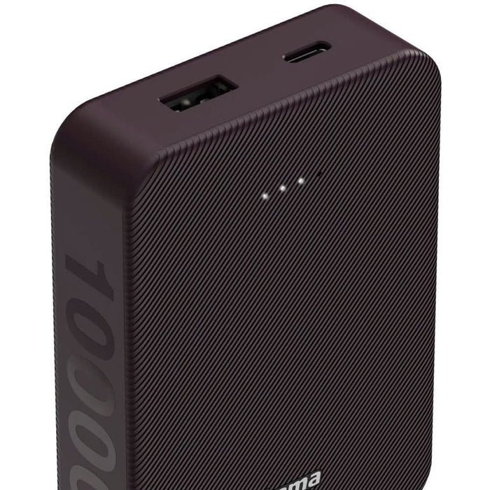 Baterie externa HAMA Colour 10 201712, 10000mAh, 1xUSB-C, 1xUSB-A, mov WALTI