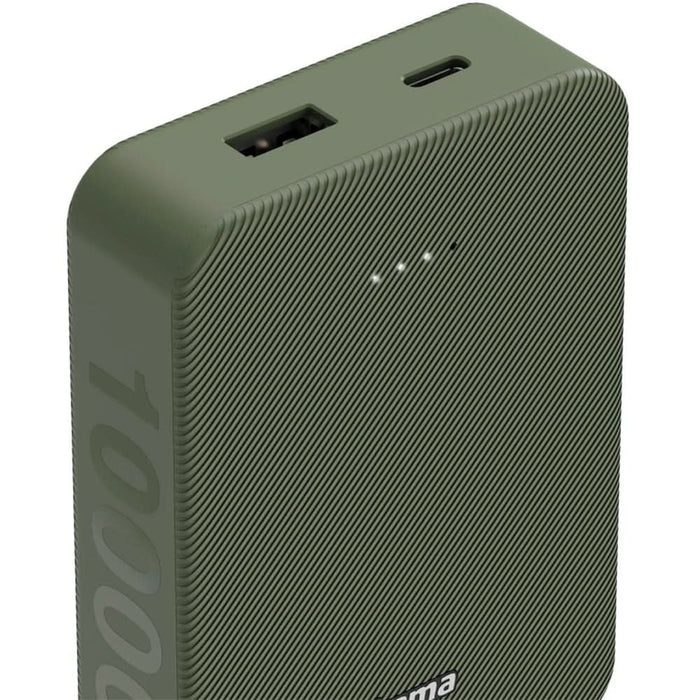 Baterie externa HAMA Colour 10 201713, 10000 mAh, 1xUSB-C, 1xUSB-A, verde WALTI