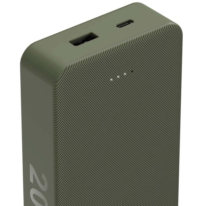 Baterie externa HAMA Colour 20 201716, 20000mAh, 1xUSB-C, 1xUSB-A, verde WALTI