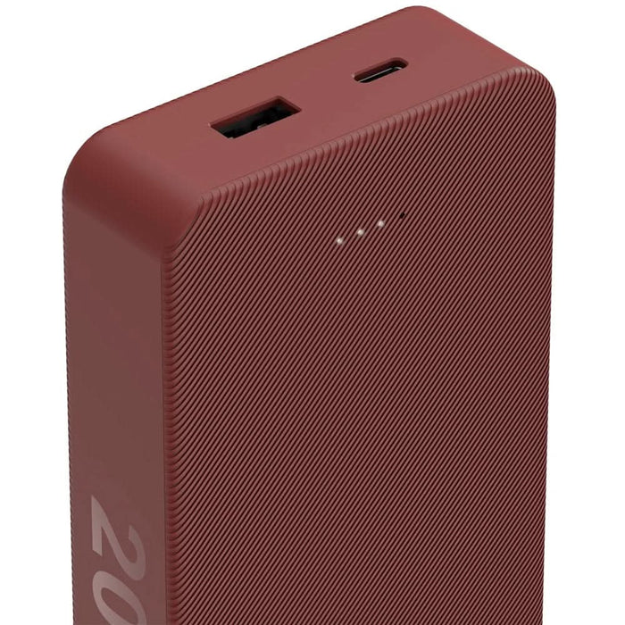 Baterie externa HAMA Colour 20 201717, 20000mAh, 1xUSB-C, 1xUSB-A, rosu WALTI